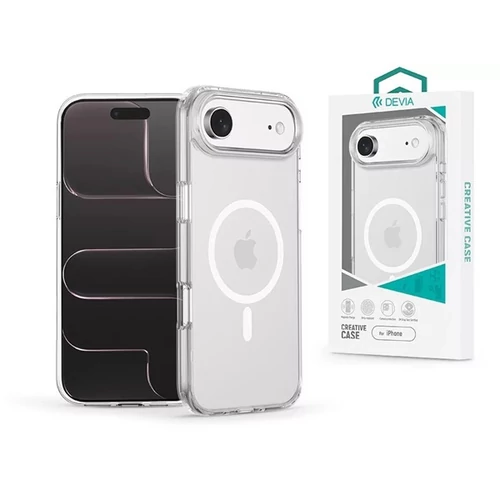 Devia Crystal Series Magnetic 360° kameravédős ütésálló tok - Apple iPhone Air - átlátszó DEVIA
