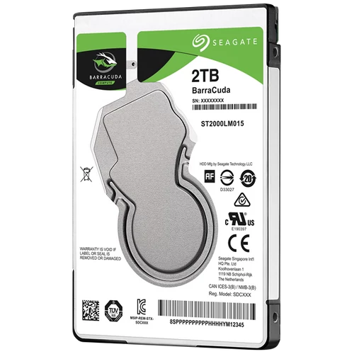 SEAGATE 2.5" HDD SATA-III 2TB 5400rpm 128MB Cache 7mm