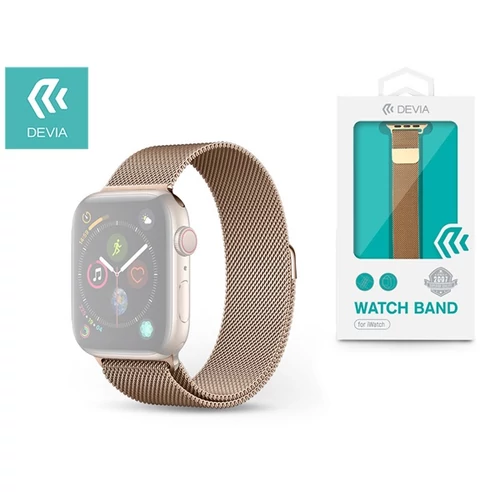 DEVIA APPLE WATCH FÉM SZÍJ - ELEGANT SERIES MILANESE LOOP - 38 / 40 / 41 MM - GOLD DEVIA