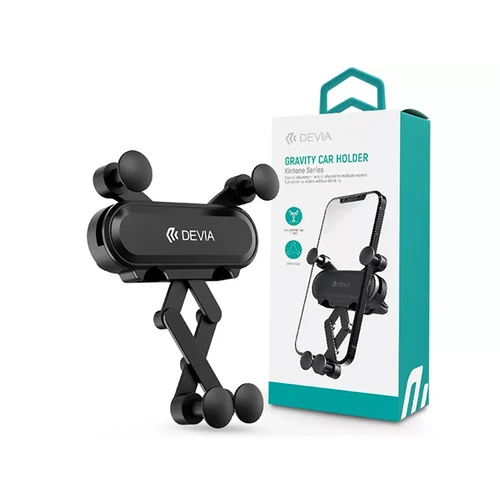 DEVIA UNIVERZÁLIS SZELLŐZŐRÁCSBA ILLESZTHETŐ AUTÓS TARTÓ - KINTONE SERIES GRAVITY CAR HOLDER - FEKETE DEVIA
