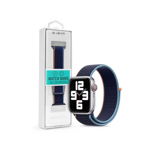 DEVIA APPLE WATCH SZÖVET SPORT SZÍJ - NYLON WOVEN DELUXE SERIES SPORT3 WATCH LOOP - 38 / 40 / 41 MM - DEEP NAVY DEVIA