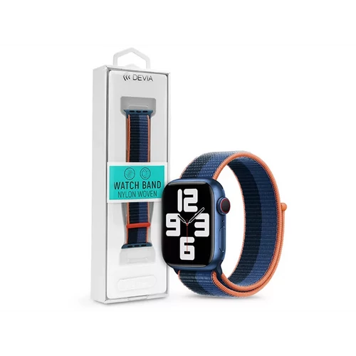 DEVIA APPLE WATCH SZÖVET SPORT SZÍJ - NYLON WOVEN BRAIDED ADJUSTABLE TWO-TONE WATCH LOOP - 42 / 44 / 45 / 49 MM - PINCH F. DEVIA