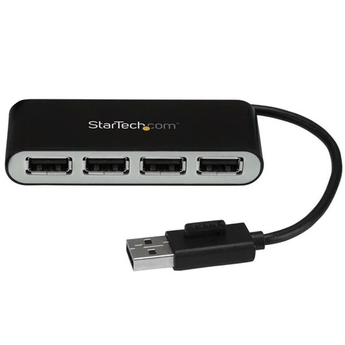 4 PORT PORTABLE USB 2.0 HUB .