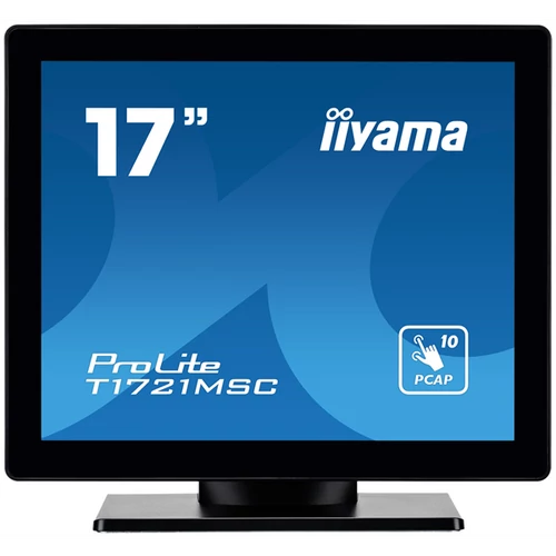 iiyama touch monitor, 17", 1920x1080, 16:9, 230cd, 5ms, 1000:1, VGA / HDMI,  T1721MSC-B2 Iiyama