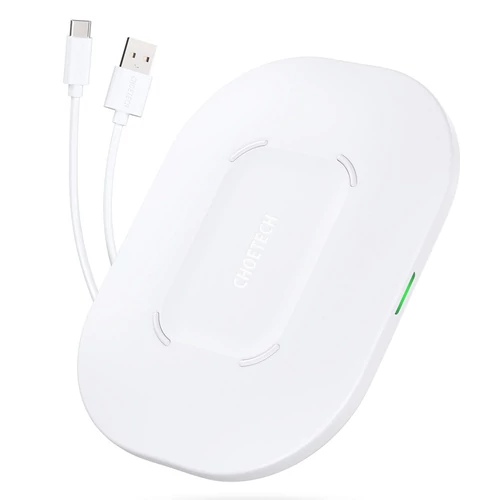 Choetech T550-F-V2 wireless fast charger 15W, white