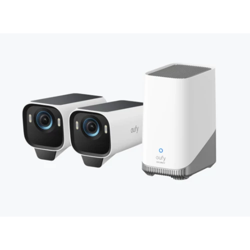 ANKER EUFYCAM S3 Pro Biztonsági Kamera Rendszer (2 + 1) 4K UHD, Beépített Napelem, BionicMind, kültéri - T88923W1 Anker