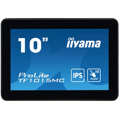 iiyama touch monitor, 10", 1280x800, 16:10, 425cd, 29ms, 800:1,VGA / HDMI / DP / LAN, Open frame, TF1015MC Iiyama