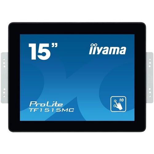 iiyama touch monitor, 15", 1024x768, 4:3 315cd, 8ms, 800:1,VGA / HDMI / DP, Open frame, TF1515MC Iiyama