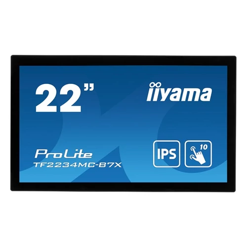 iiyama touch monitor, 21,5", 1920x1080, 16:9, 305cd, 8ms, 1000:1,VGA / HDMI / DP, Open frame, TF2234MC Iiyama