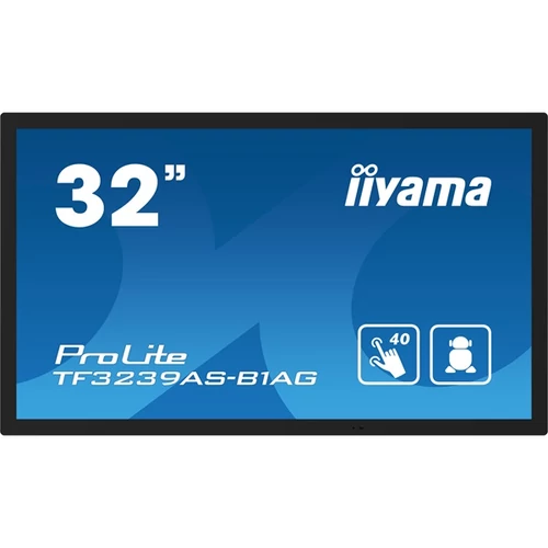 iiyama 24 / 7 interaktív kijelző, 31,5" 1920 x 1080, 16:9, 500cd, 8ms,1200:1, HDMIx2 / DP / USBx2 / RS-232C / RJ45 Iiyama