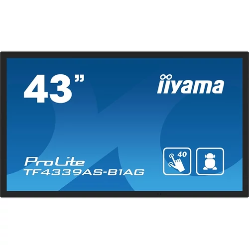 iiyama 24 / 7 interaktív kijelző, 42,5" 3840 x 2160 , 16:9, 500cd, 8ms,1200:1, HDMIx2 / DP / USBx2 / RS-232C / RJ45 Iiyama