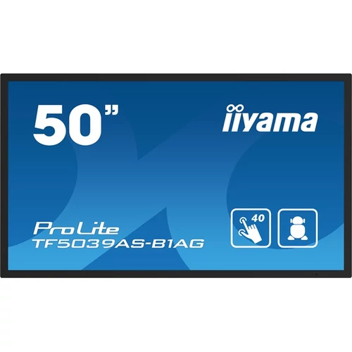 iiyama 24 / 7 interaktív kijelző, 49,5" 3840 x 2160 , 16:9, 500cd, 9,5ms,5000:1, HDMIx2 / DP / USBx2 / RS-232C / RJ45 Iiyama