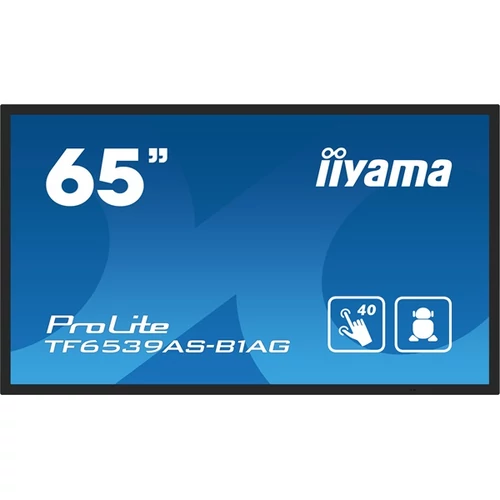 iiyama 24 / 7 interaktív kijelző, 64,5" 3840 x 2160 , 16:9, 500cd, 8ms, 1200:1, HDMIx2 / DP / USBx2 / RS-232C / RJ45 Iiyama