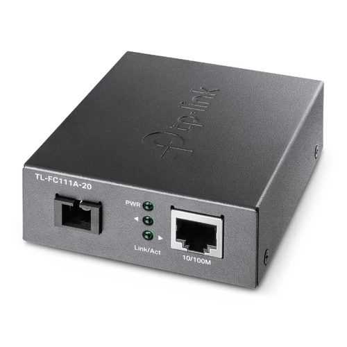 TP-LINK Optikai Media Konverter WDM 100(réz)-100FX(SC) Single mód, TL-FC111A-20