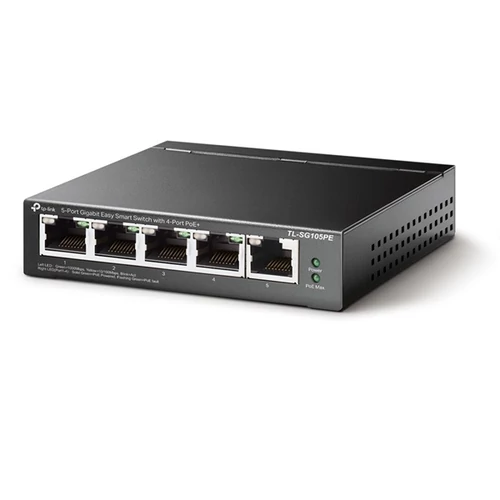 TP-LINK Switch 5x1000Mbps (4xPOE + ), TL-SG105PE