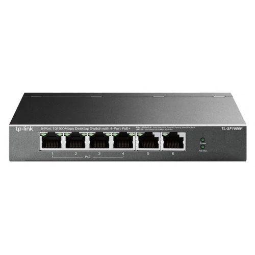 TP-LINK TL-SF1006P 6-Port 10/100Mbps Desktop Switch