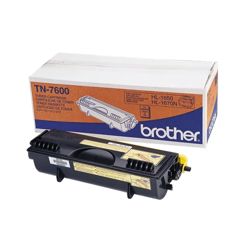 Brother Toner TN-7600, Nagy kapacitású - 6500 oldal, Fekete Brother