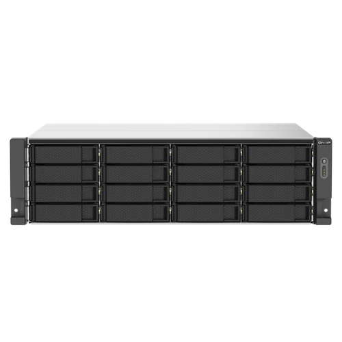 QNAP NAS 16 fiókos TS-1673AU-RP-16G AMD Ryzen 4x2,2GHz, 1x16GB RAM, 2x2,5G / 1G / 100M QNAP