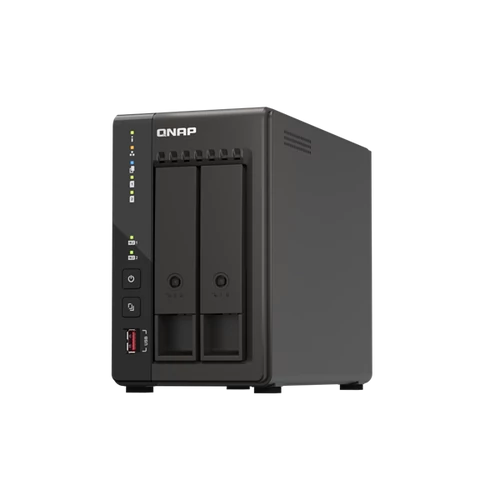 QNAP NAS 2 fiókos Celeron J6412 4x2,6GHz, 8GB RAM, 2x2500Mbps,2xHDMI1.4b, 2xUSB3.2Gen2, 2xM.2 2280 PCIe Slot- TS-253E-8G QNAP