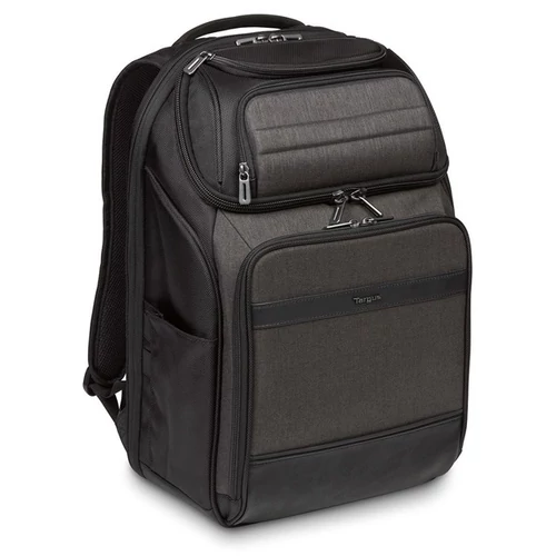 TARGUS Notebook hátizsák TSB913EU, CitySmart 12.5 13 13.3 14 15 15.6" Professional Laptop Backpack - Black / Grey