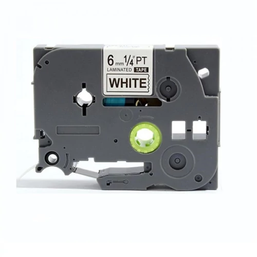 Utángyártott BROTHER TZe211 szalag 6mm x 8m White Box