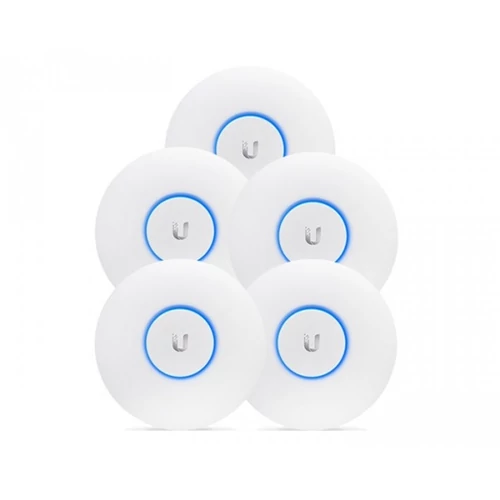 UBiQUiTi Wireless Access Point DualBand 1x1000Mbps, 1,317Gbps, PoE tápegység nélkül, beltéri - UAP-AC-LR-5 (5db / csomag) Ubiquiti