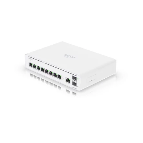 UBiQUiTi UISP Console Switch 9x1000Mbps + 2x10Gbps SFP + , Menedzselhető, Asztali, Rackes - UISP-CONSOLE Ubiquiti