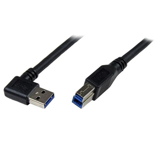 1M USB 3 CABLE RIGHT ANGLE BK .