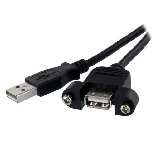 2FT PANEL MOUNT USB CABLE A-A .