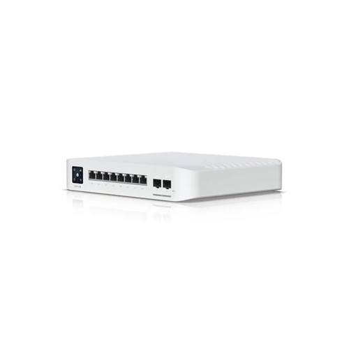 UBiQUiTi Switch 8x1000Mbps (6xPOE+ 2xPOE + + 120W) + 2x10Gbbps SFP + , Menedzselhető, Asztali - USW-PRO-8-POE Ubiquiti
