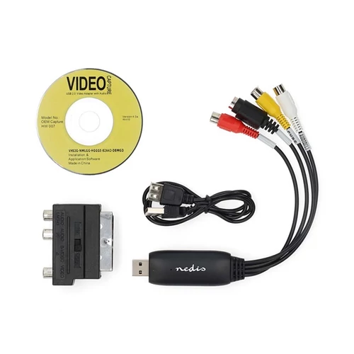 Nedis VGRRU101BK video grabber, video digitalizáló, WIN7 / 8 / 10 / 11 NEDIS