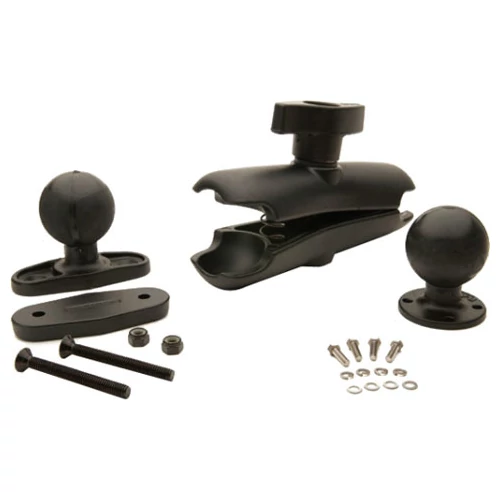 RAM MOUNT KIT FLAT CLAMP BASE MED ARM 8.5IN BALL VEHICLE DOCK
