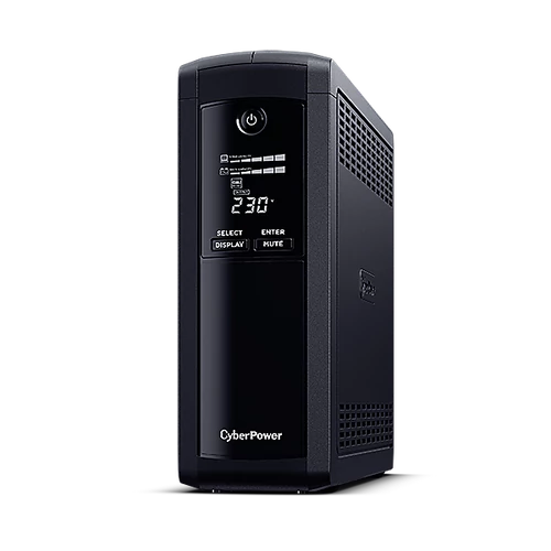 CYBERPOWER UPS VP1200ELCD (4xIEC 320) 1200VA 720W 230V szünetmentes tápegység + USB LINE-INTERACTIVE