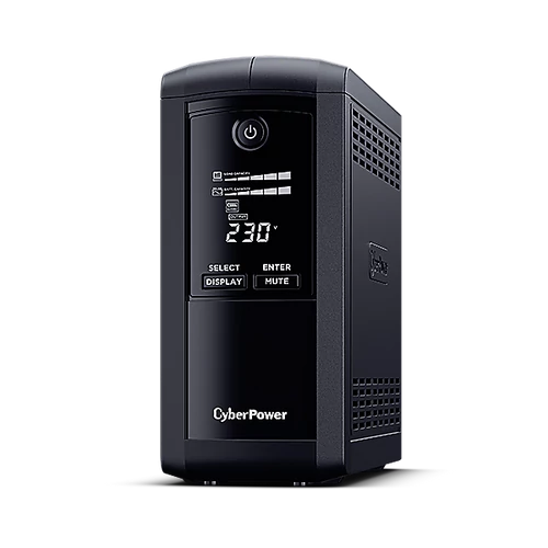 CYBERPOWER UPS VP700ELCD (3xIEC 320) 700VA 390W 230V szünetmentes tápegység + USB LINE-INTERACTIVE