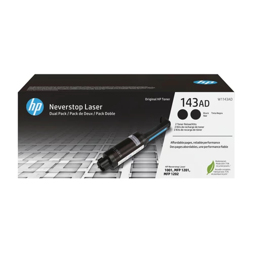 HP W1143AD (143AD) 2-pack Black toner