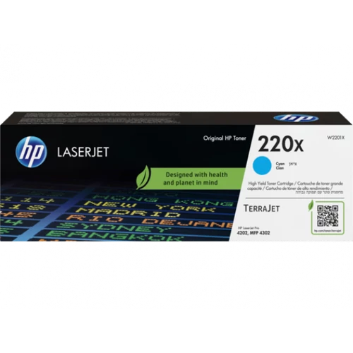 HP W2201X Toner Cyan 5.500 oldal kapacitás No.220X HP