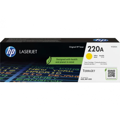 HP W2202A Toner Yellow 1.800 oldal kapacitás No.220A HP