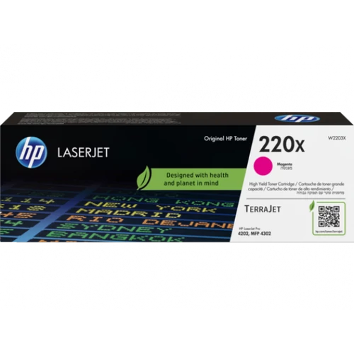 HP W2203X Toner Magenta 5.500 oldal kapacitás No.220X HP