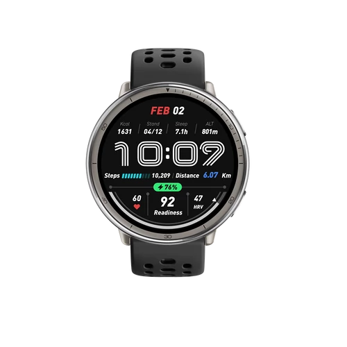 Amazfit Active 2 (Round) Black Sport Silicone