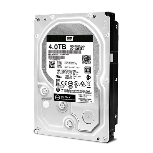 WESTERN DIGITAL 3.5" HDD SATA-III 4TB 7200rpm 256MB Cache, CAVIAR Black