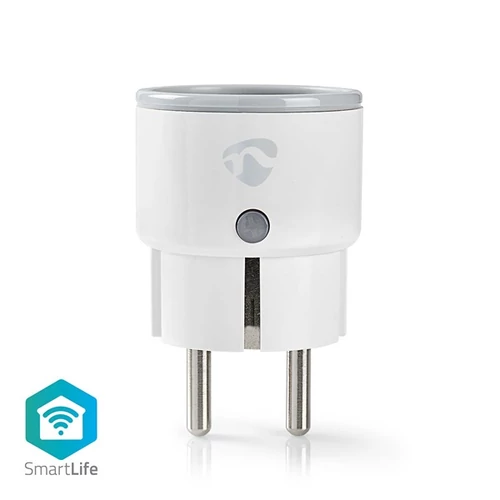 Nedis okos konnektor WIFIP110FWT, Wi-Fi | IP21 | Teljesítménymérő | 2500 W | Dugó földelt érintkezővel NEDIS