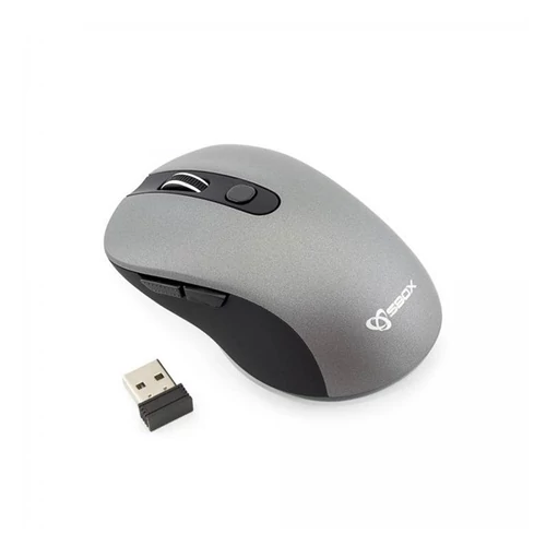 SBOX WM-911G vezeték nélküli egér ezüst / fekete SBOX