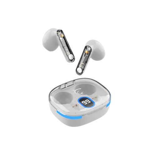 WHITE SHARK HYPERBEAT-W, GEB-TWS37W bluetooth In-ear fülhallgató mikrofonnal, fehér White Shark
