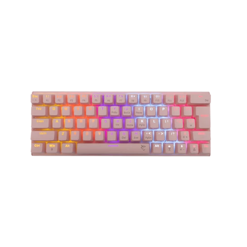 White Shark W029928  WAKIZASHI-P / BL-US pink mechanikus gamer billentyűzet, kék kapcs. (angol) White Shark