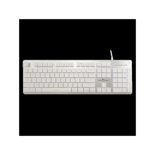 WHITE SHARK  TACHI-W / US WS GK-003241W-US gamer billentyűzet, 104 gomb fehér (angol) White Shark