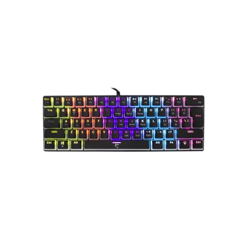 WHITE SHARK GK-2202-2B / R-US ASHIKO-2 / B/R-US fekete mech. bill. angol, 61 piros kapcs White Shark