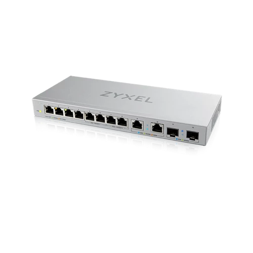 ZYXEL Switch 8x1000Mbps + 2x2500Mbps + 2xSFP+ Nem Menedzselhető, XGS1010-12-ZZ0102F Zyxel
