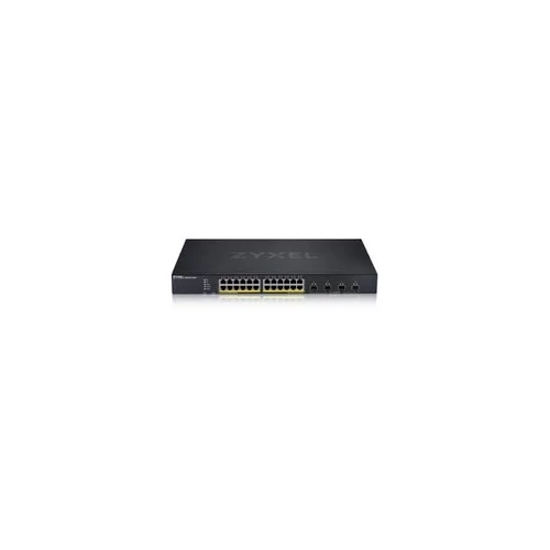 ZYXEL Switch 24x1000Mbps(24xPOE) + 4x10G SFP + , Fémházas Menedzselhető, Rackes, XGS1935-28HP-EU0101F Zyxel