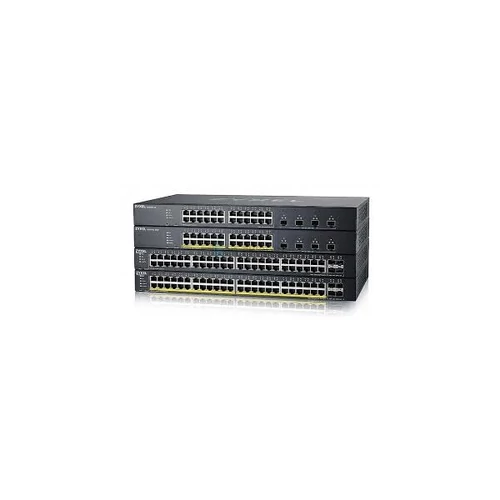 ZYXEL Switch 48x1000Mbps + 4x10G SFP + , Fémházas Menedzselhető, Rackes, XGS1935-52-EU0101F Zyxel
