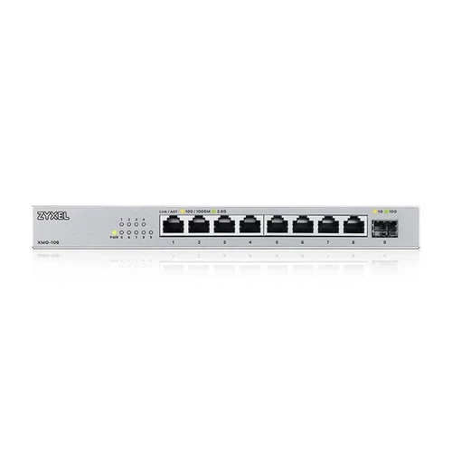 ZYXEL Switch 8x2500Mbps + 1xSFP+  Fémházas Asztali, XMG-108-ZZ0101F Zyxel